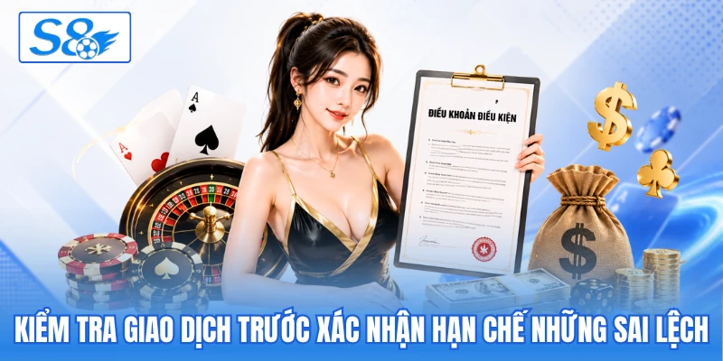 Kiểm tra giao dịch trước xác nhận hạn chế những sai lệch Kiểm tra giao dịch trước xác nhận hạn chế những sai lệch