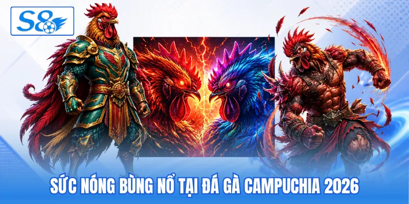 Sức nóng bùng nổ tại đá gà Campuchia 2026